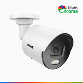 NightChroma<sup>TM</sup> NC500 - 3K Outdoor PoE Security Camera, Acme Colour Night Vision, F/1.0 Super Aperture, Built-In Microphone, Active Alignment, IP67, SD Card Slot, All-Metal Housing